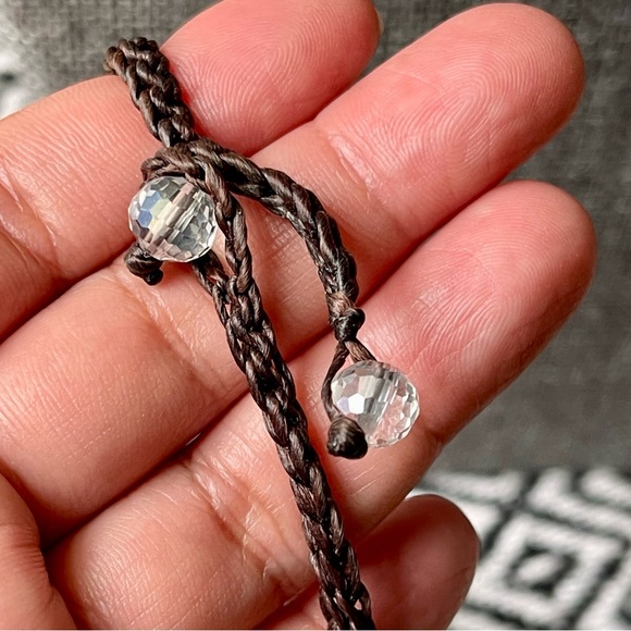 Mosaic Semi-Precious Stones Large White Bib Handmade 16" - 18" Necklace - Picture 5 of 15